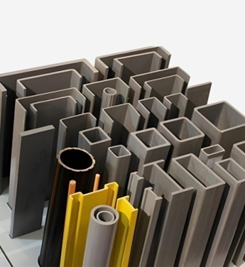 Pultruded FRP structural profiles and composite sections